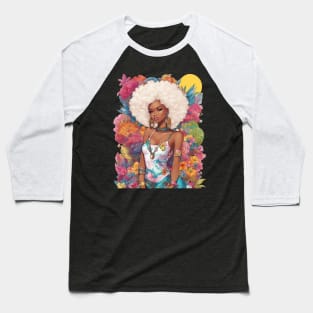 Afro Latina Baseball T-Shirt